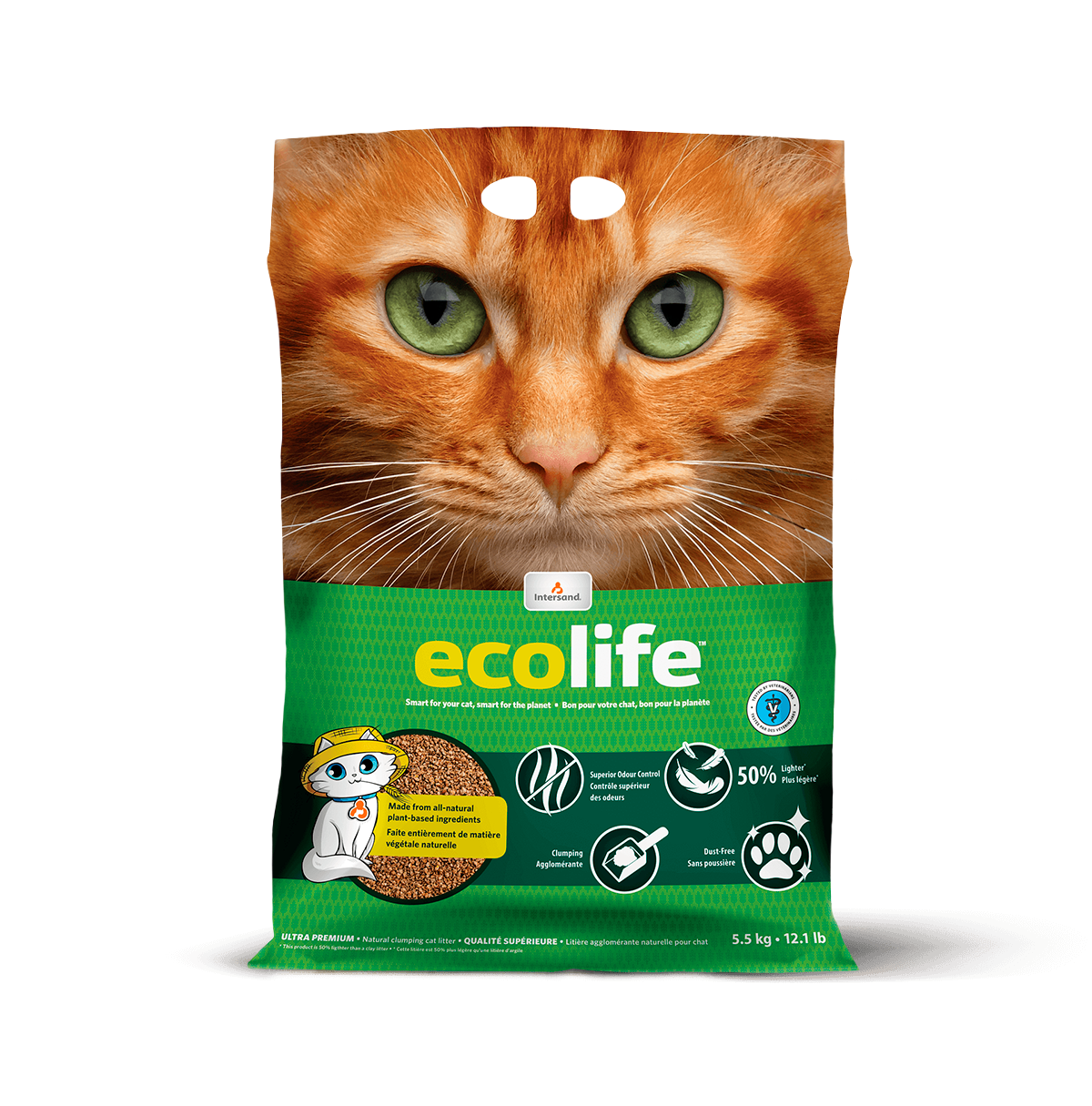 Ecolife — Litière agglomérante biodégradable