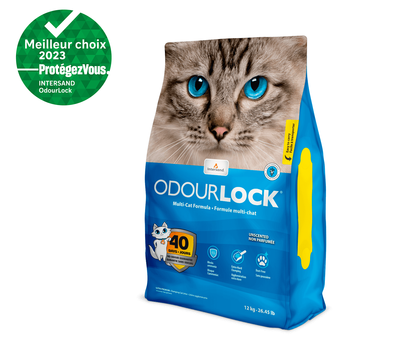 OdourLock — Litière agglomérante multi-chat