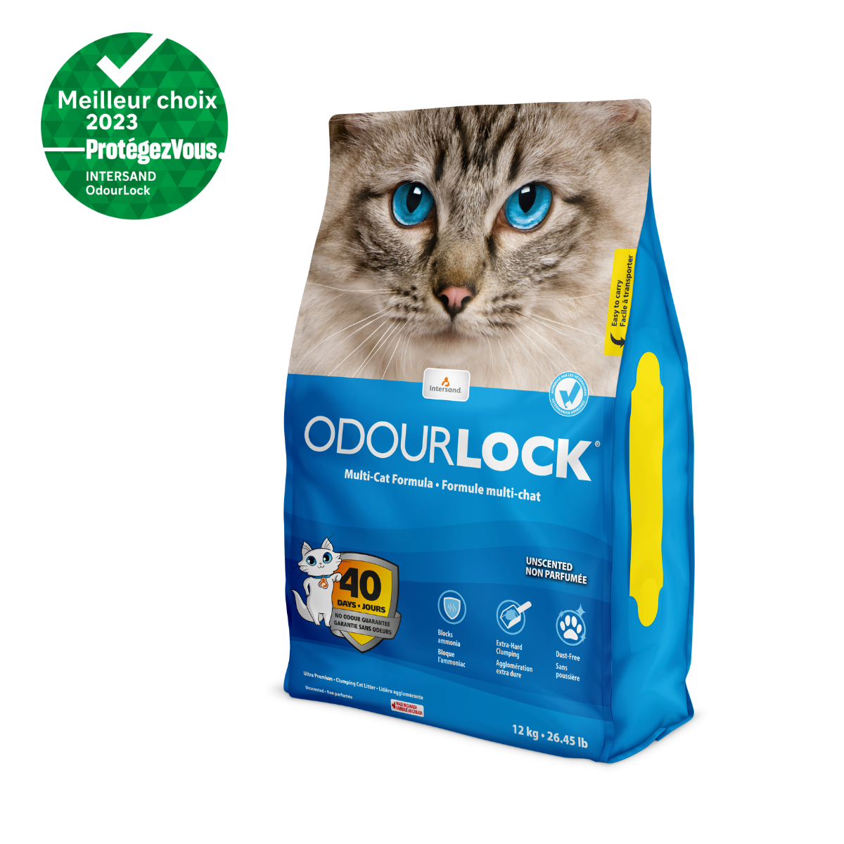 OdourLock — Litière agglomérante multi-chat